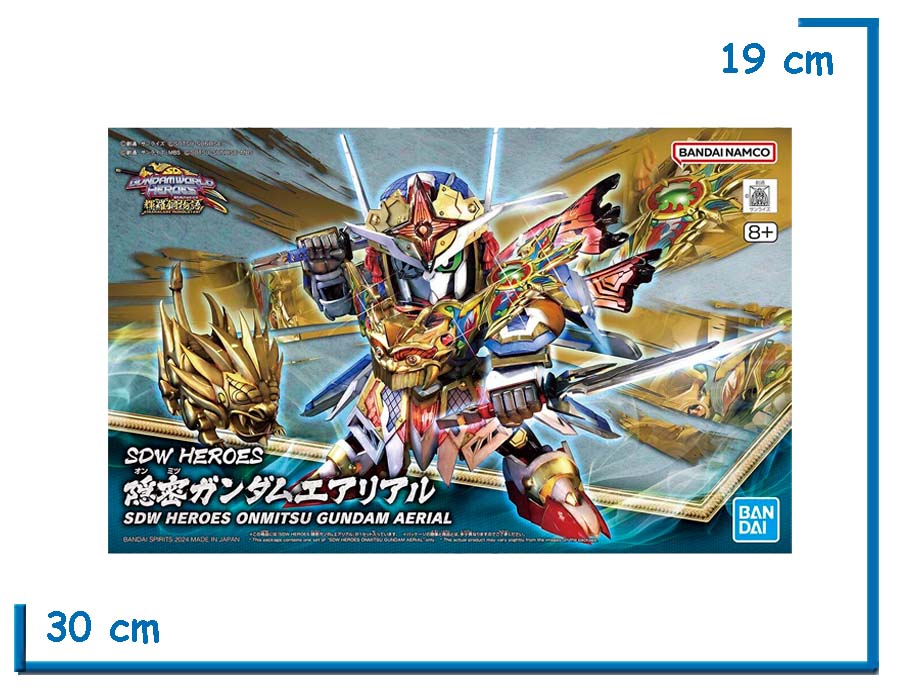 BANDAI SDW HEROES ONMITSU GUNDAM AERIAL MODEL KIT