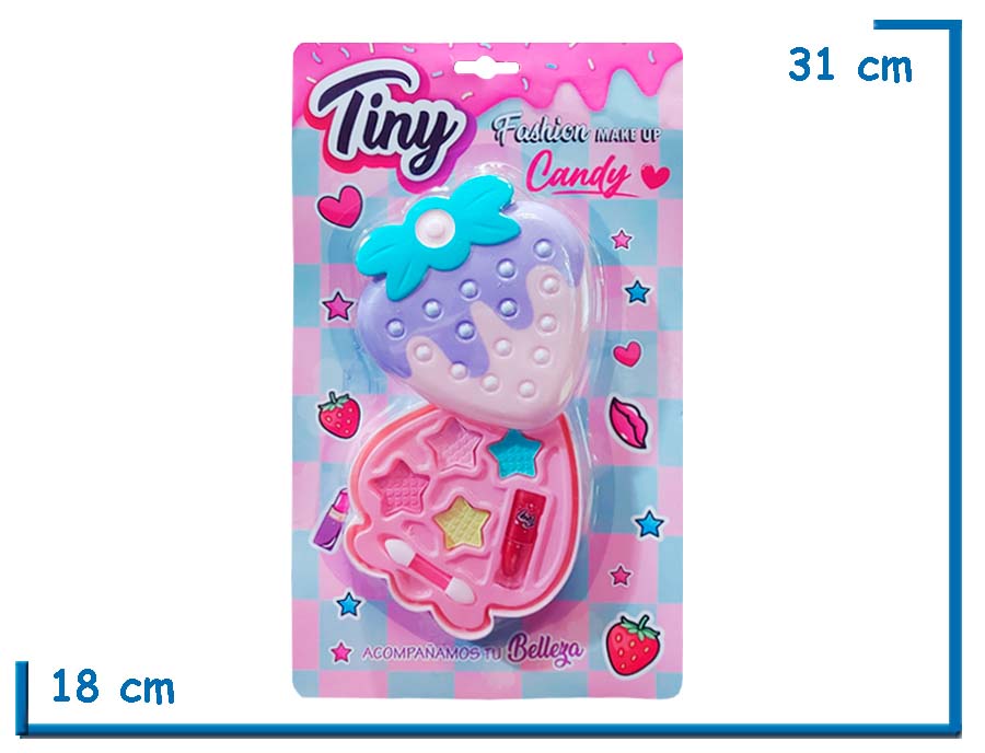 TINY SET DE MAQUILLAJE FRUTILLA 1 PISO EN BLISTER