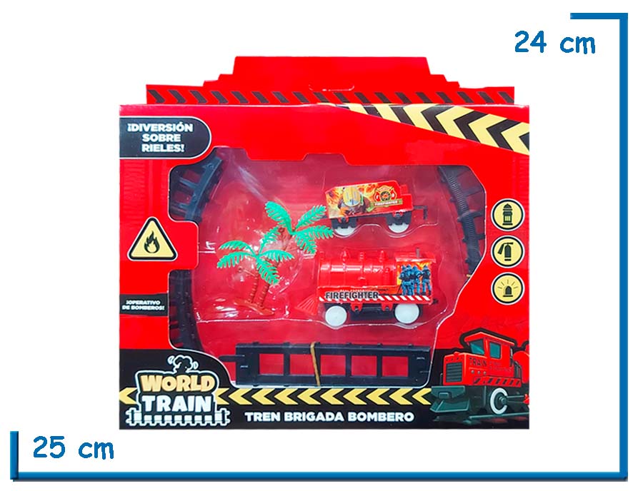 WORLD TRAIN TREN BRIGADA BOMBERO
