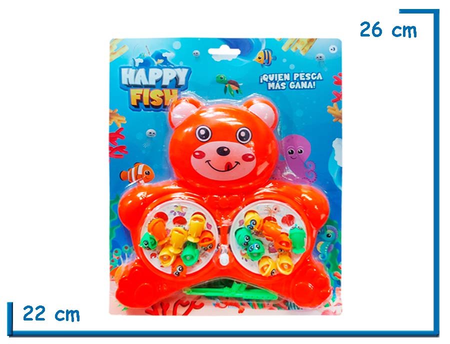 HAPPY FISH OSO NARANJA JUEGO DE PESCA DUO