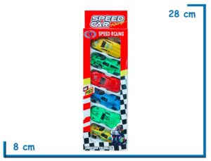 SPEED CAR SET X6 AUTITOS EN CAJA