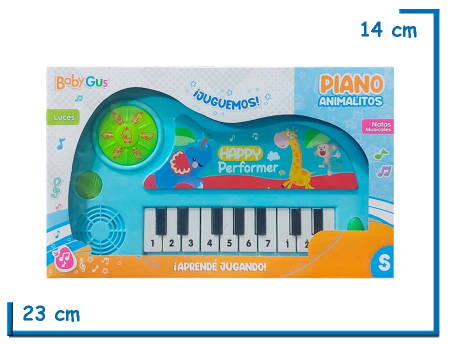 BABY GUS PIANO ANIMALITOS CELESTE LUZ Y SONIDO