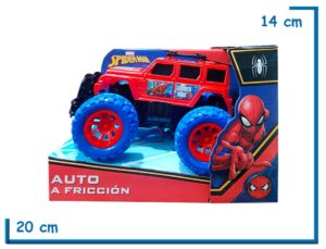 SPIDER-MAN AUTO A FRICCION JEEP MEDIANO EN CAJA