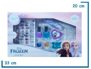FROZEN SET DE UÑAS CON ESMALTES ADHESIVOS Y ACCESORIOS EN CAJA