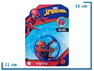 SPIDER-MAN YO-YO AZUL CON LUZ EN BLISTER
