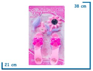 TINY BEAUTY ZAPATITOS CON ESPEJO CEPILLO Y ESMALTE EN BLISTER