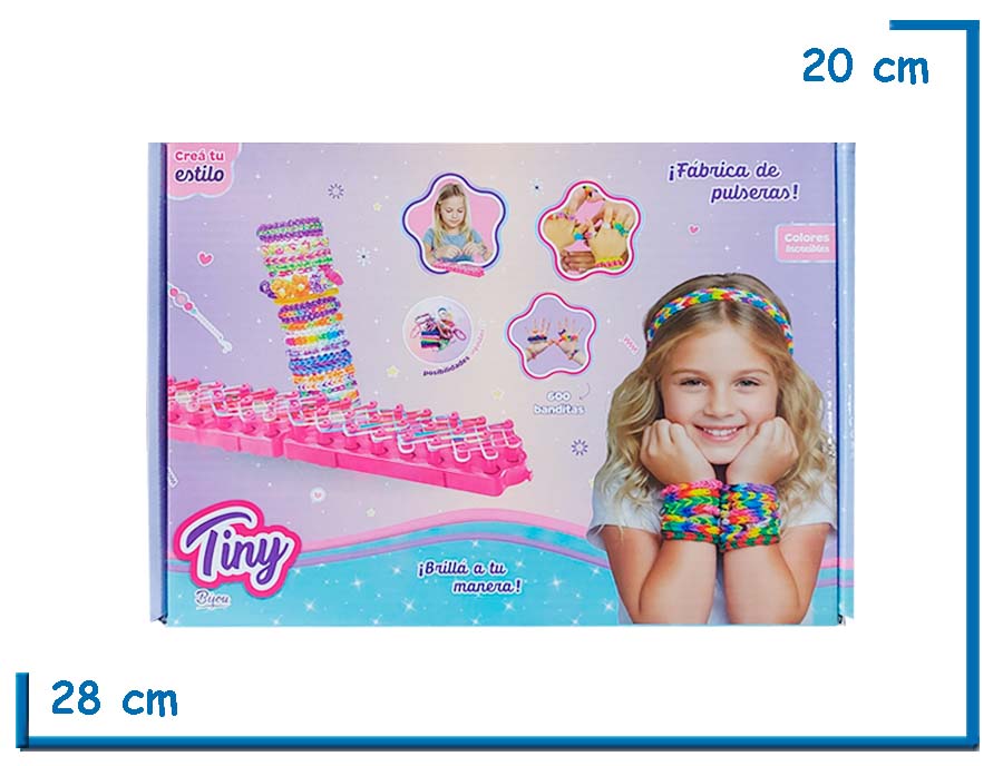 TINY BIJOU FABRICA DE PULSERAS 600 BANDITAS DE COLORES