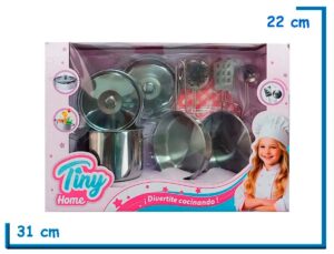 TINY HOME SET DE COCINA ACERO INOXIDABLE 6 PZS