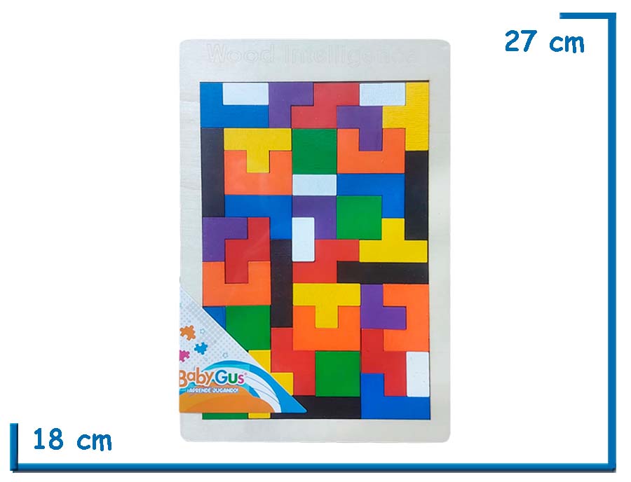 BABY GUS  WOOD INTELLIGENCE TETRIS DE MADERA