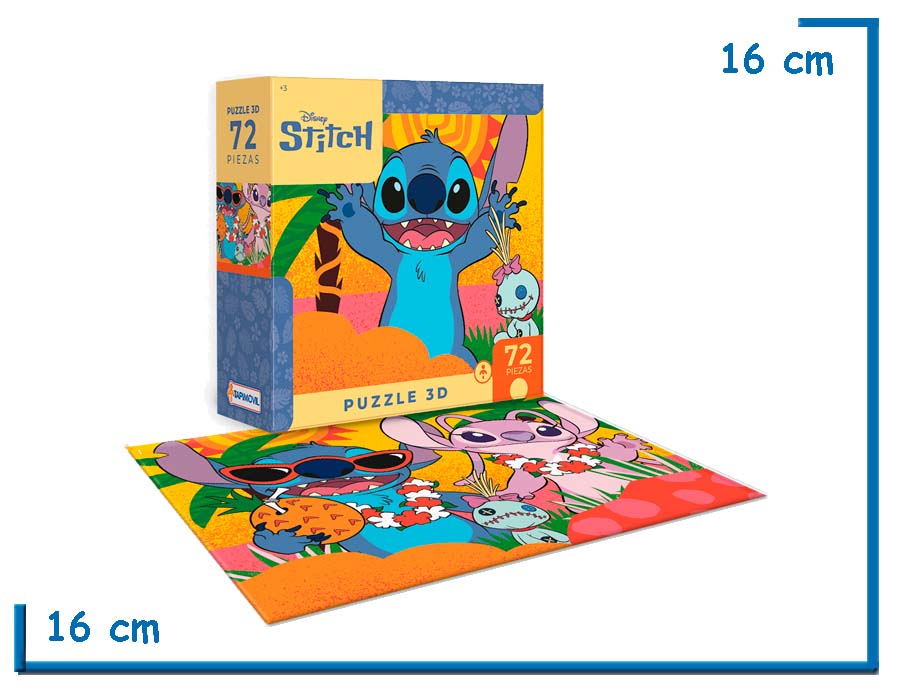 STITCH PUZZLE 3D 72 PZS