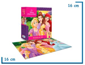 DISNEY PRINCESA PUZZLE 3D 72 PZS