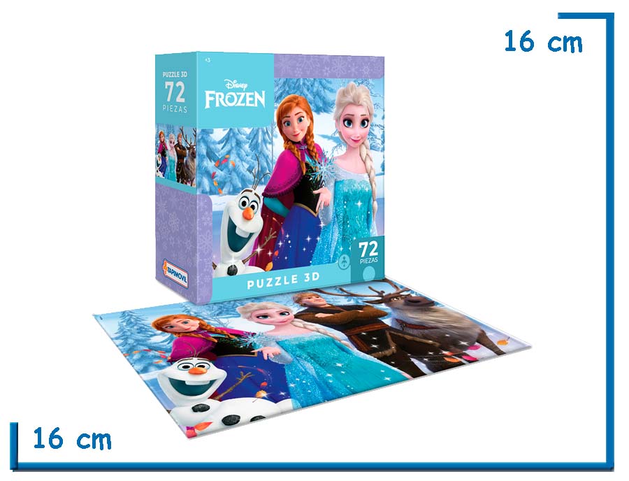FROZEN PUZZLE 3D 72 PZS