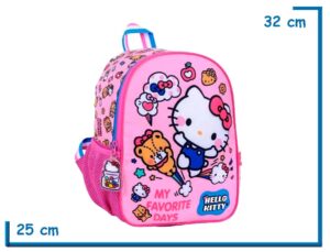 MOCHILA ESPALDA 12” HELLO KITTY ROSA MY FAVORITE DAYS