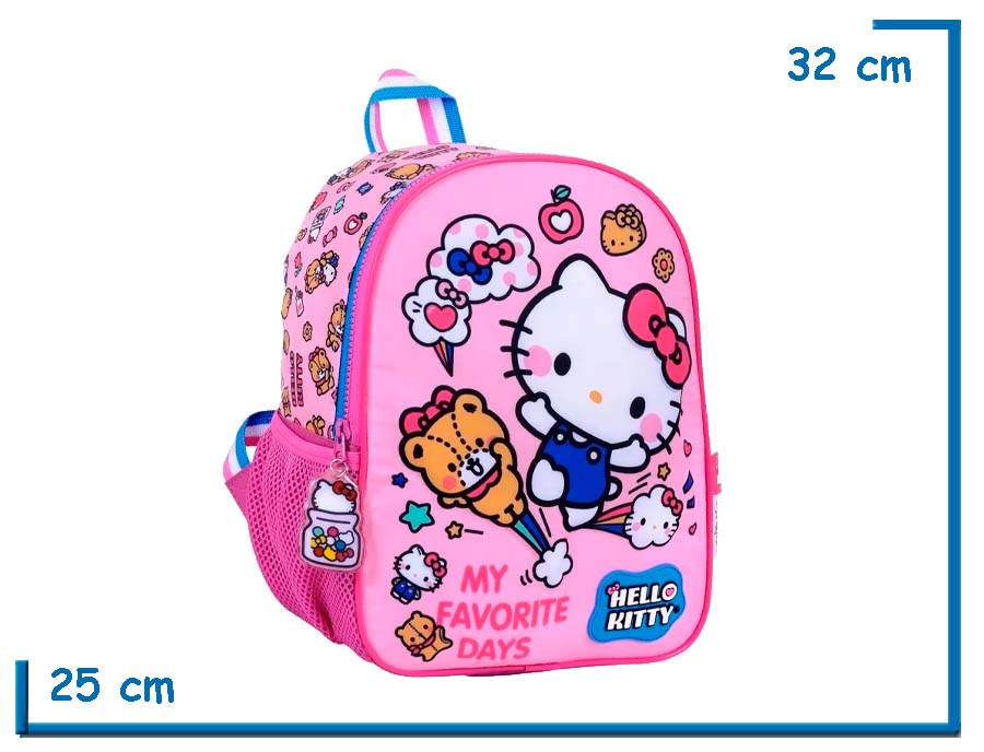 MOCHILA ESPALDA 12” HELLO KITTY ROSA MY FAVORITE DAYS