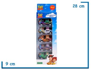 TOY STORY AUTITOS X5 METAL PULL BACK