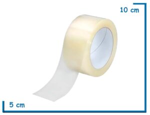 CINTA DE EMBALAR TRANSPARENTE 48MM X 80M X UNIDAD