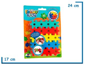 FOAMY BLOCKS ENCASTRABLES DE GOMA EVA 80PZS EN BLISTER
