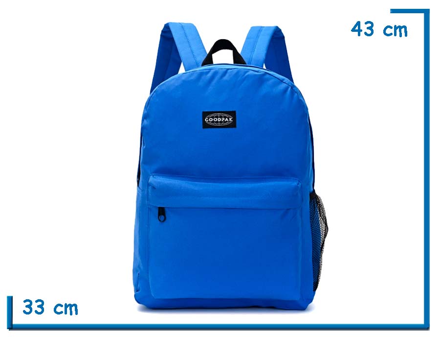 MOCHILA ESPALDA GOODPACK AZUL FRANCIA 17 PULGADAS