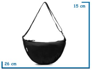 BANDOLERA SKORA ROUND NEGRA 26CM