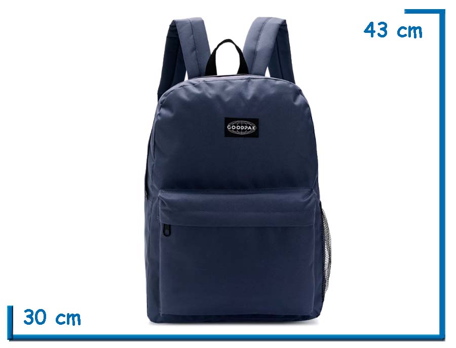MOCHILA ESPALDA GOODPACK AZUL MARINO 17 PULGADAS