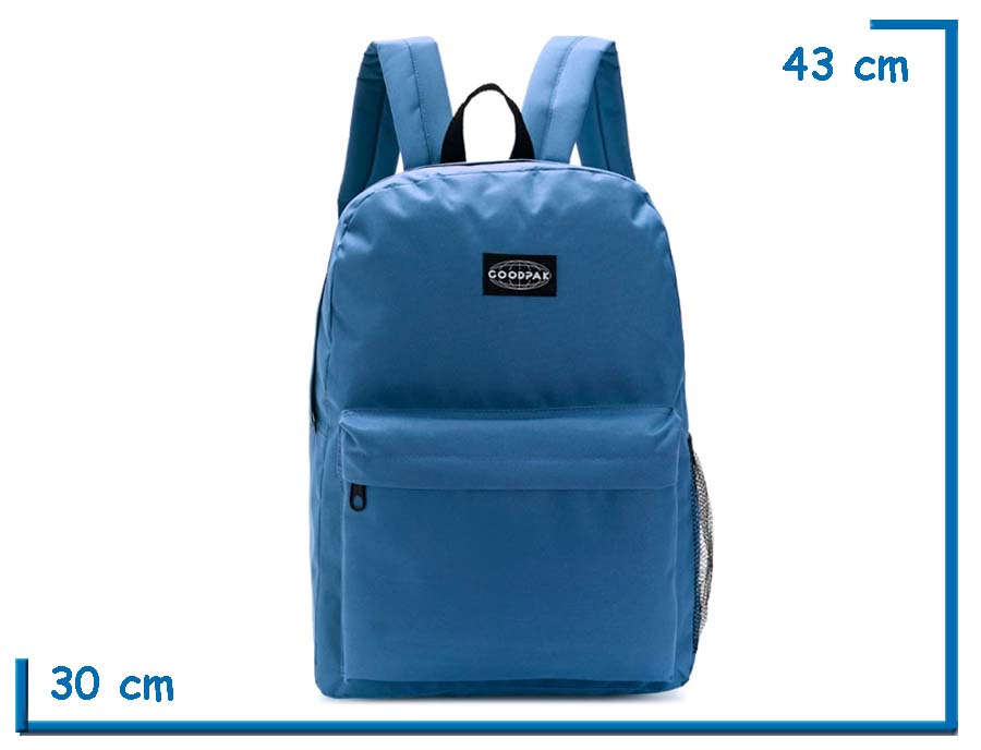 MOCHILA ESPALDA GOODPACK AZUL INDIGO 17 PULGADAS