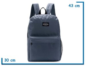 MOCHILA ESPALDA GOODPACK GRIS CEMENTO 17 PULGADAS