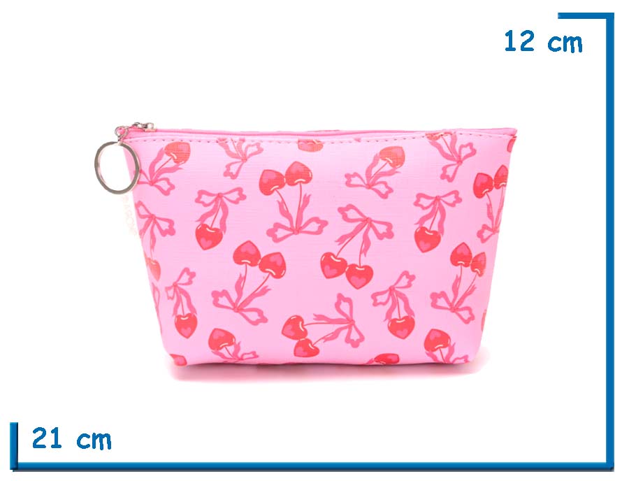 SKORA PORTACOSMETICOS ESTAMPADO CEREZAS