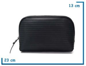 SKORA PORTACOSMETICOS NEGRO RELIEVE LINEAS