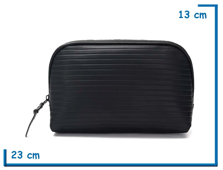 SKORA PORTACOSMETICOS NEGRO RELIEVE LINEAS