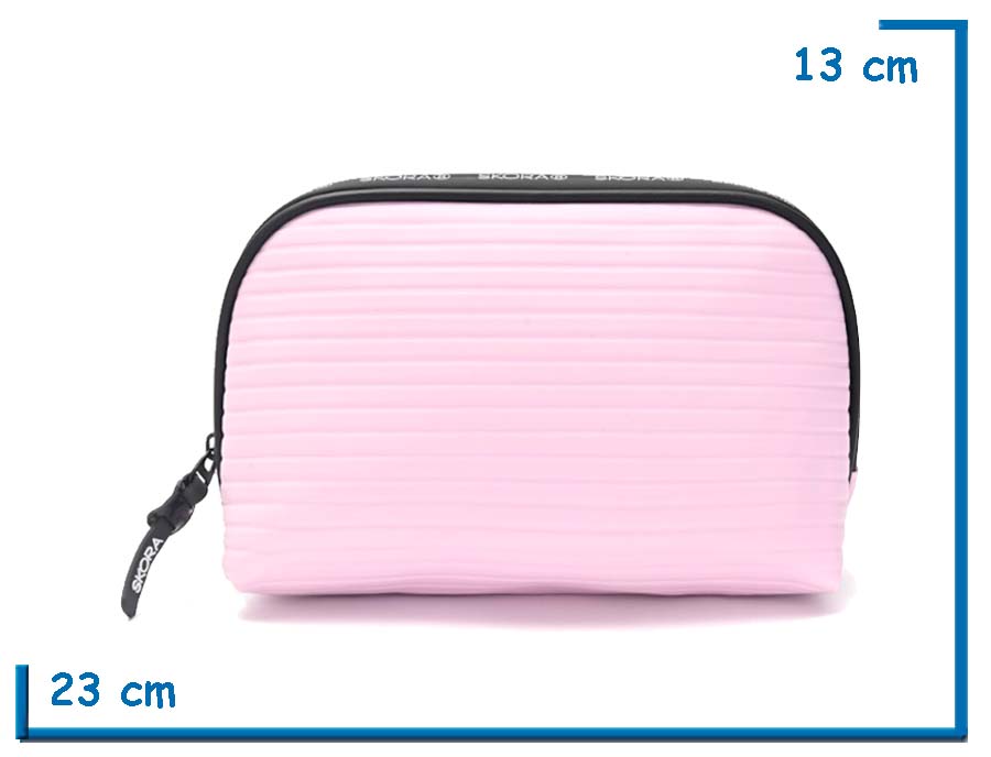 SKORA PORTACOSMETICOS ROSA RELIEVE LINEAS
