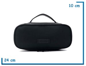 SKORA PORTACOSMETICOS NEGRO CON ORGANIZADOR INTERNO