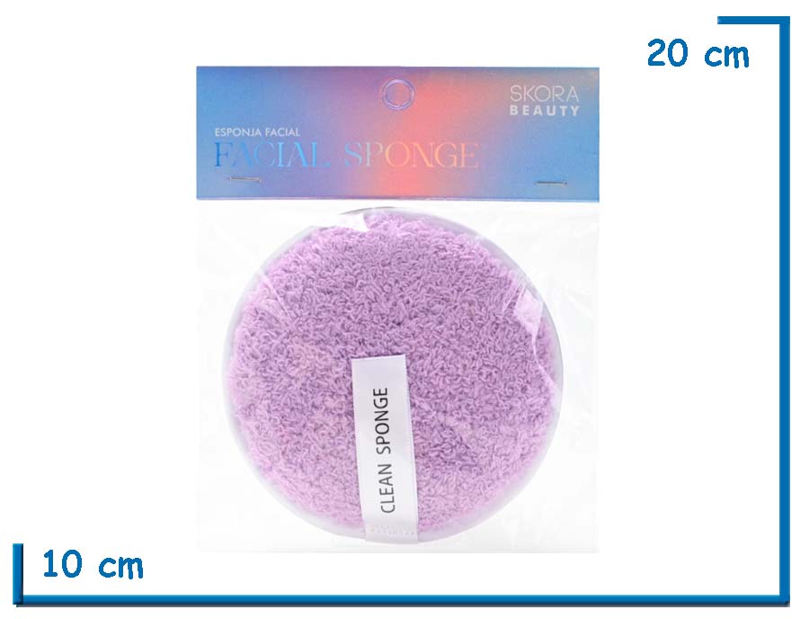 SKORA BEAUTY ESPONJA FACIAL LILA