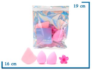 SKORA BEAUTY ACCESORY SET ROSA BLENDERS Y HEBILLA