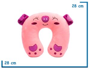 SKORA ALMOHADA DE VIAJE CERDITO PELUCHE