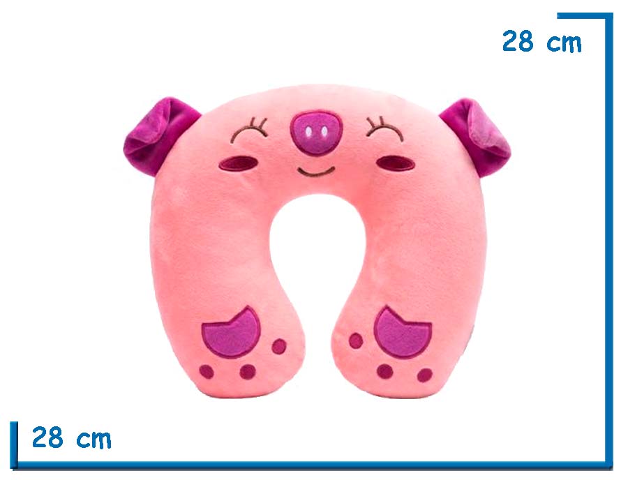 SKORA ALMOHADA DE VIAJE CERDITO PELUCHE