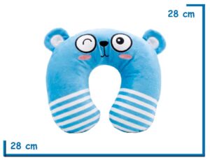 SKORA ALMOHADA DE VIAJE OSO CELESTE PELUCHE