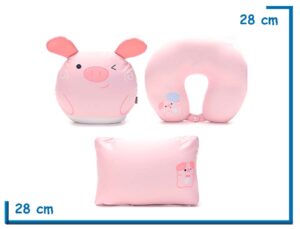 SKORA ALMOHADA DE VIAJE CERDITO SPANDEX REVERSIBLE 3 EN 1
