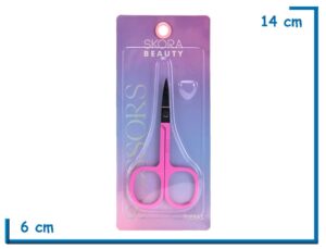 SKORA BEAUTY TIJERAS FUCSIA EN BLISTER