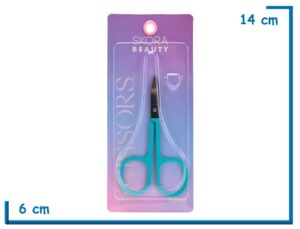 SKORA BEAUTY TIJERAS TURQUESA EN BLISTER