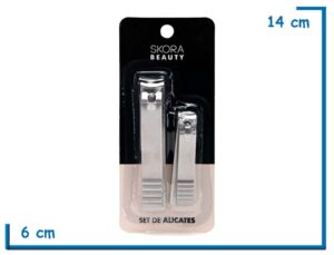 SKORA BEAUTY SET DE ALICATES CORTA UÑAS EN BLISTER