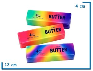 SQUISHY MANTECA SALTED BUTTER 4OZ MULTICOLOR SURTIDO