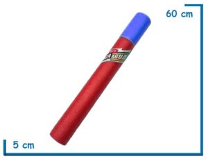 LANZA AGUA ROJO 60CM EN BOLSA DE RED