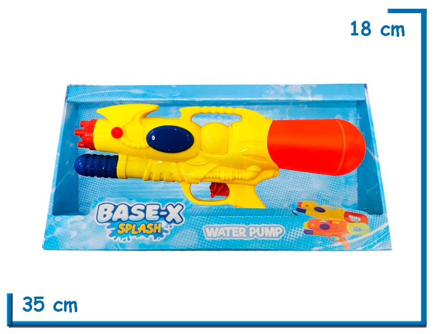 BASE-X SPLASH WATER PUMP PISTOLA AMARILLA EN CAJA