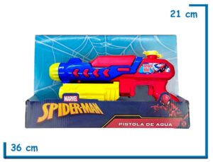 SPIDER-MAN PISTOLA DE AGUA AZUL 29CM EN CAJA