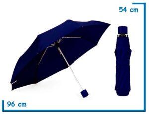PARAGUAS PLEGABLE LISO AZUL 53CM