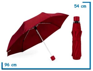 PARAGUAS PLEGABLE LISO BORDO 53CM