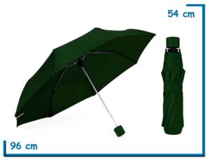 PARAGUAS PLEGABLE LISO VERDE 53CM