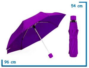 PARAGUAS PLEGABLE LISO VIOLETA 53CM