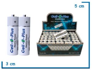 CELL-O-PLUS HEAVY POWER CARBON ZINC 1.5V AA PACK X2