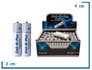 CELL-O-PLUS HEAVY POWER CARBON ZINC 1.5V AAA PACK X2